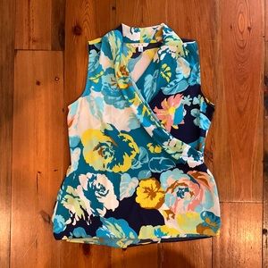 Cabi floral tank top